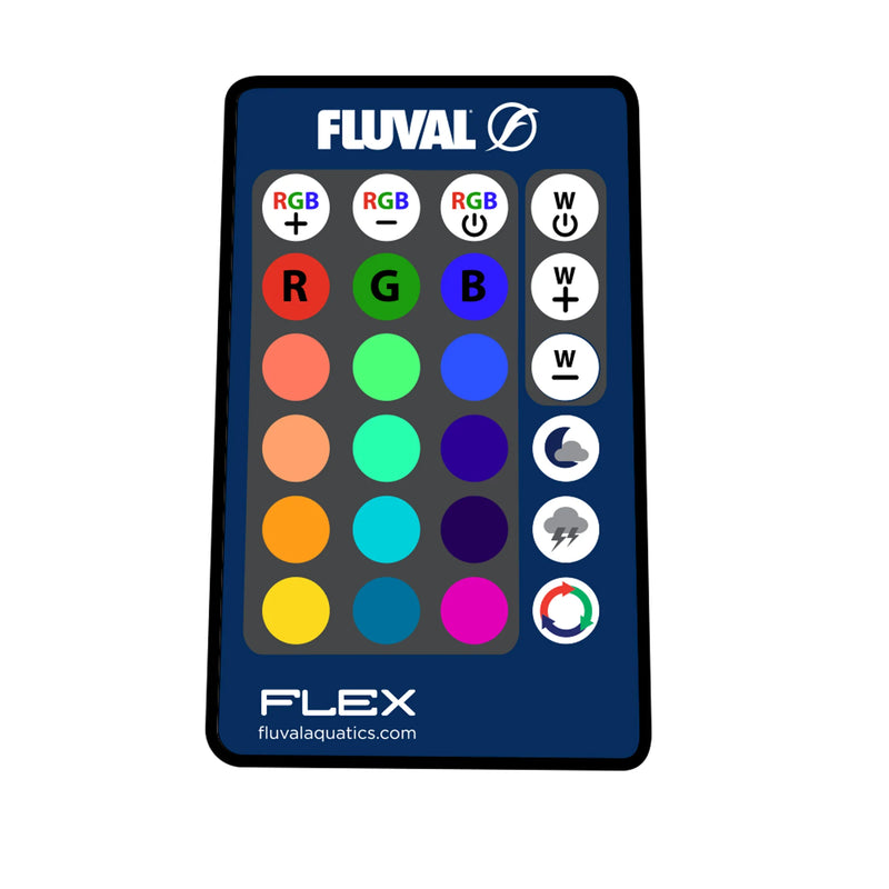 Fluval Flex Aquarium 32.5 Gallon Black Remote