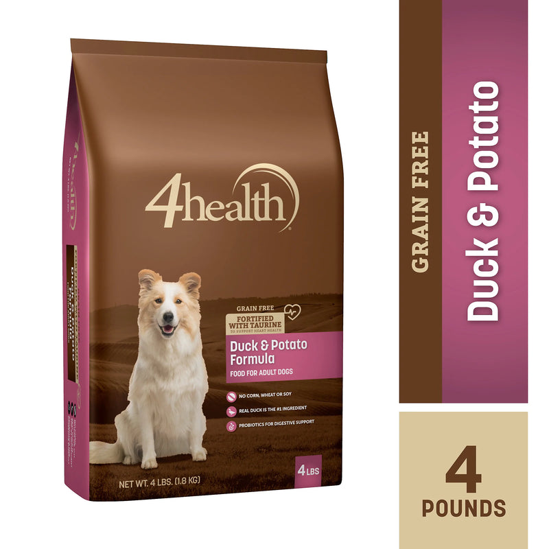 4health Grain Free Duck & Potato Formula Dry Dog Food