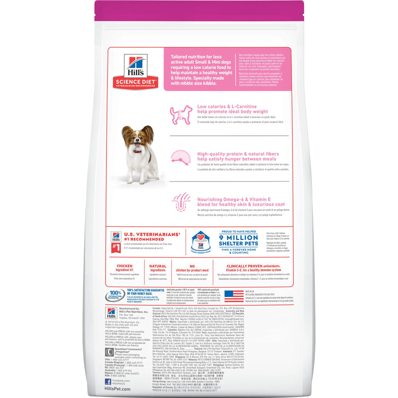 Hill's Science Diet Adult Light Small Paws Dry Dog Food, Chicken Meal & Barley