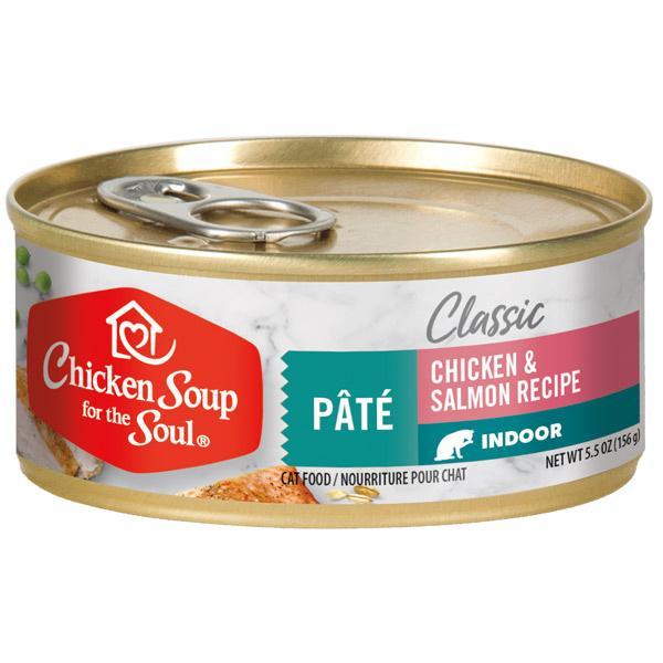 Chicken Soup For The Soul Indoor Recipe with Chicken & Salmon Canned Cat Food