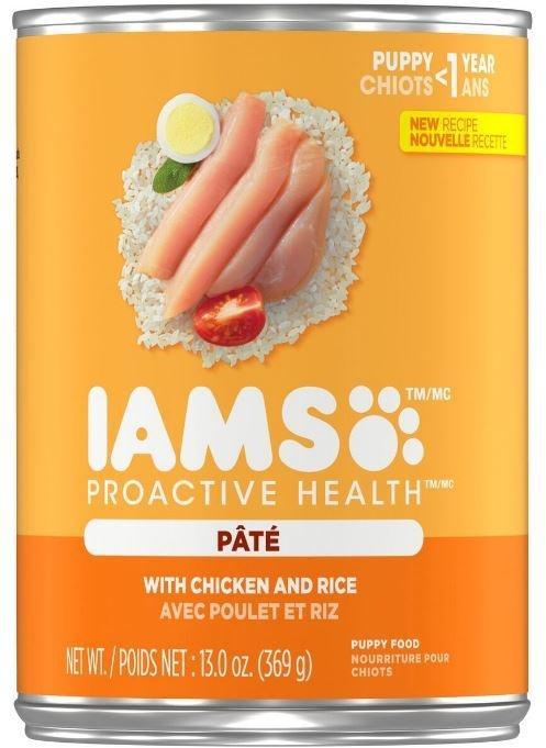 Iams ProActive Health Puppy Chicken and Rice Pate Canned Dog Food