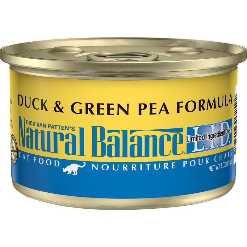 Natural Balance L.I.D. Limited Ingredient Diets Duck & Green Pea Formula Canned Cat Food