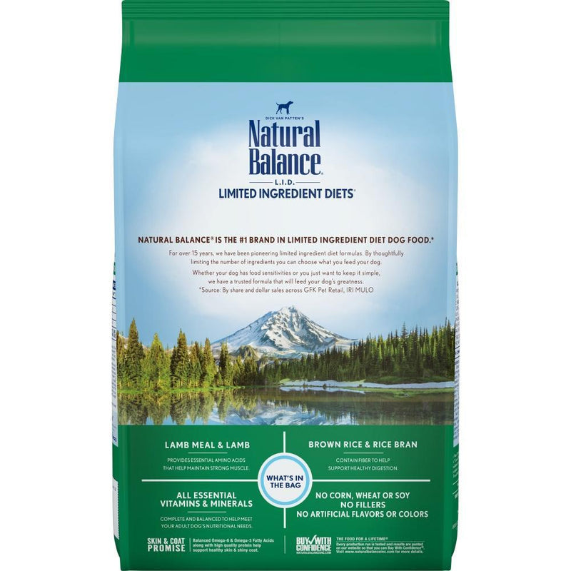 Natural Balance L.I.D. Limited Ingredient Diets Lamb Meal & Brown Rice Dry Dog Food