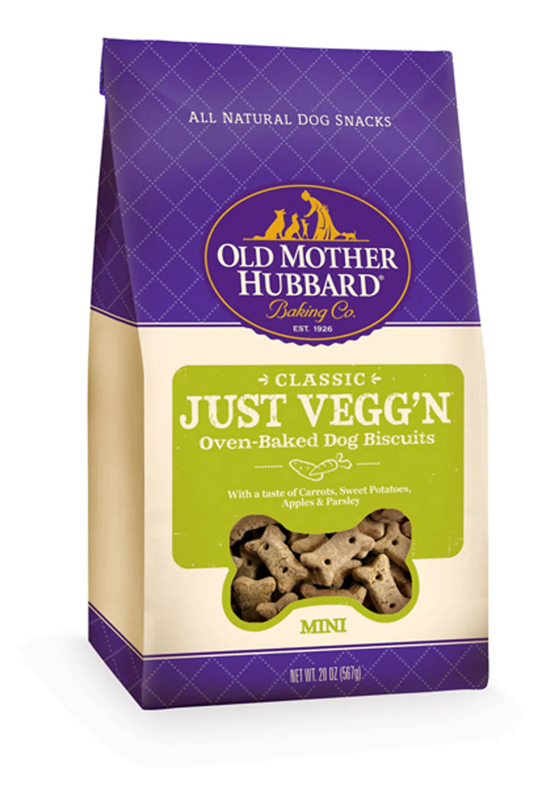 Old Mother Hubbard Crunchy Classic Natural Just VeggN Mini Biscuits Dog Treats