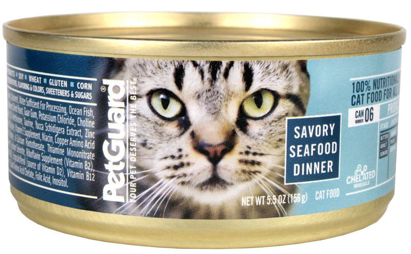 Petguard Savory Seafood Dinner Canned Cat Food