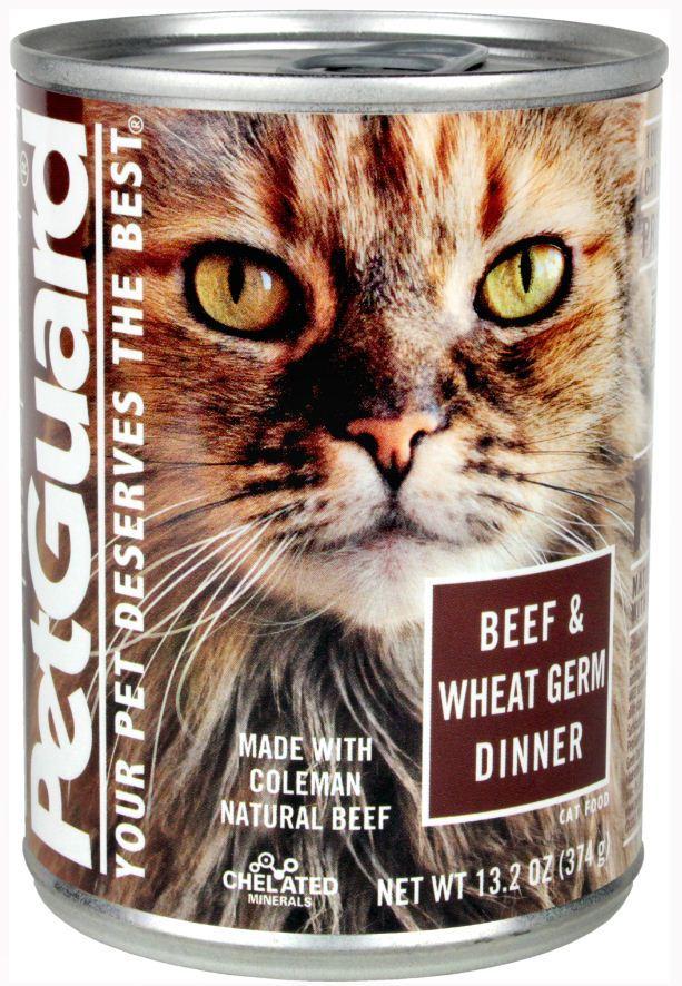 Petguard Tender Beef and Wheat Germ Dinner Canned Cat Food