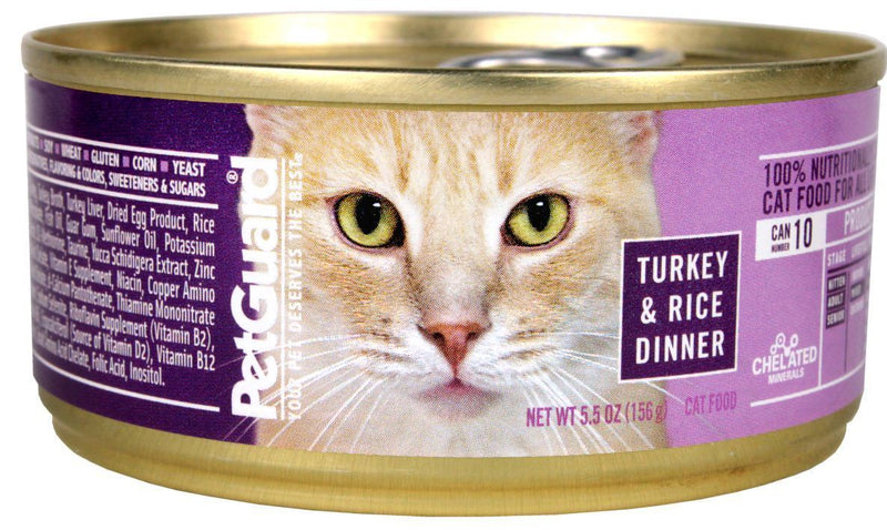 Petguard Turkey & Rice Dinner Canned Cat Food
