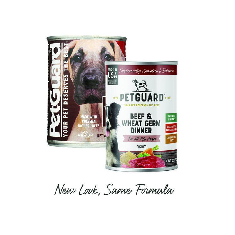 Petguard Beef and Vegetable & Wheat Germ Dinner Canned Adult Dog Food