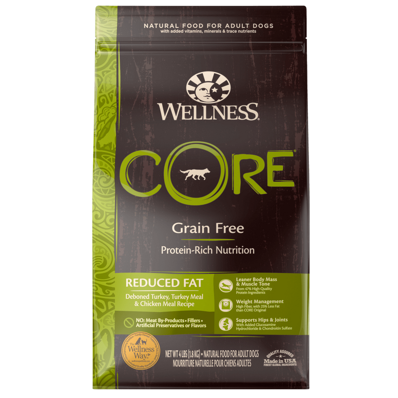 Wellness CORE Natural Grain Free Reduced Fat Weight Management Turkey & Chicken Recipe Dry Dog Food