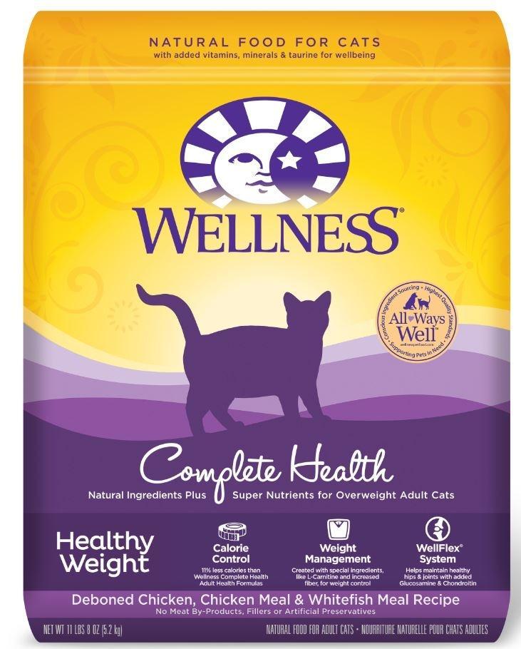 Wellness Complete Health Natural Healthy Weight Chicken and Whitefish Recipe Dry Cat Food