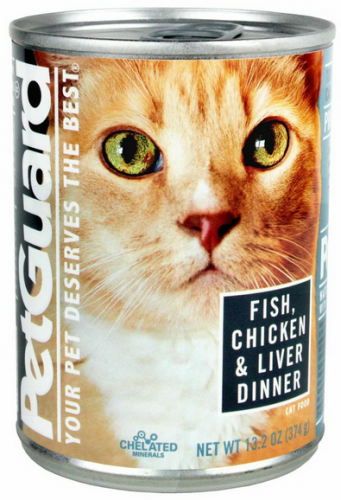 Petguard Fish, Chicken & Liver Dinner Canned Cat Food