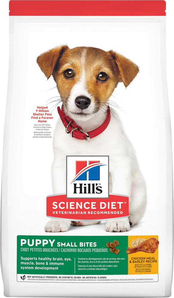 Hill's Science Diet Puppy Small Bites Chicken Meal & Barley Recipe Dry Dog Food