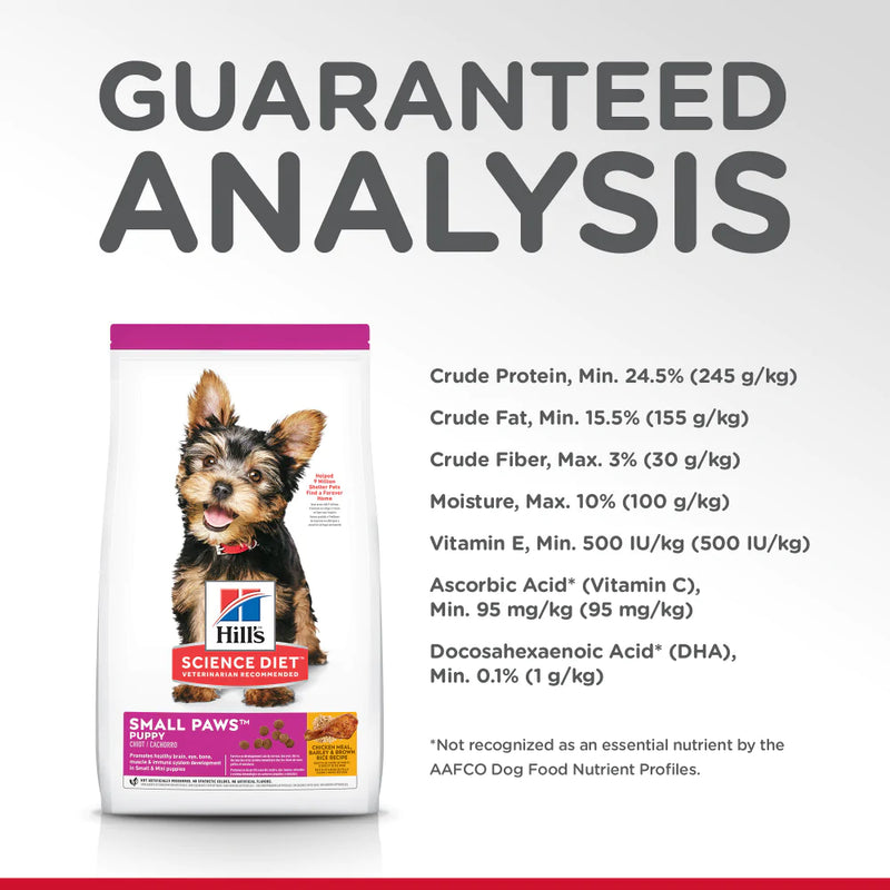 Hill's Science Diet Puppy Small & Toy Breed Chicken Meal, Barley, & Brown Rice Recipe Dry Dog Food