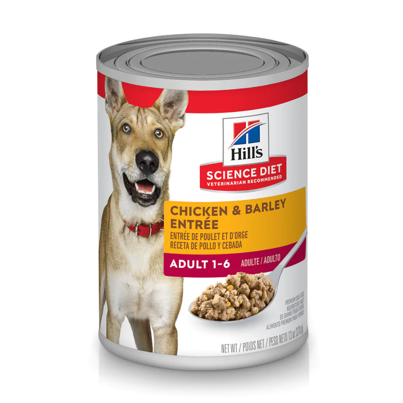 Hill's Science Diet Adult Gourmet Chicken & Barley  Entree Canned Dog Food