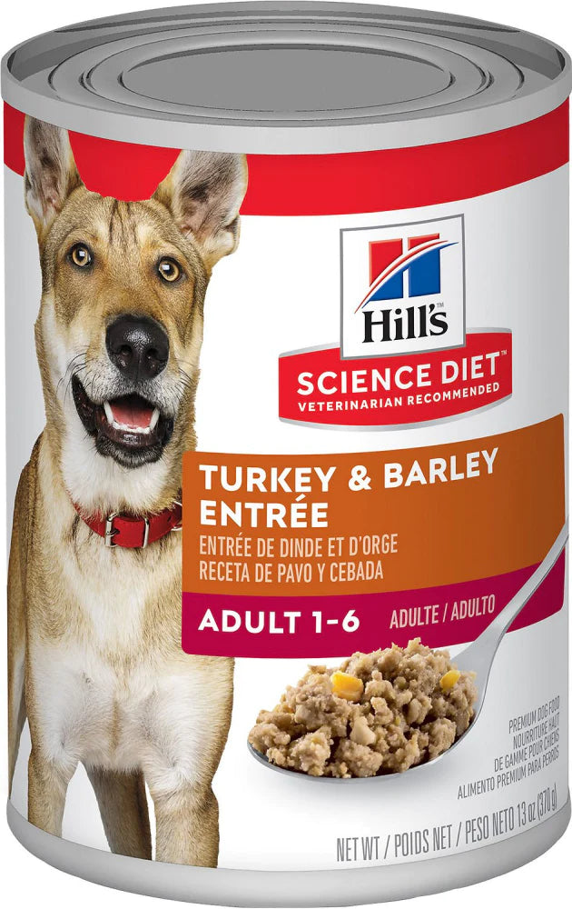 Hill's Science Diet Adult Gourmet Turkey & Barley Entree Canned Dog Food