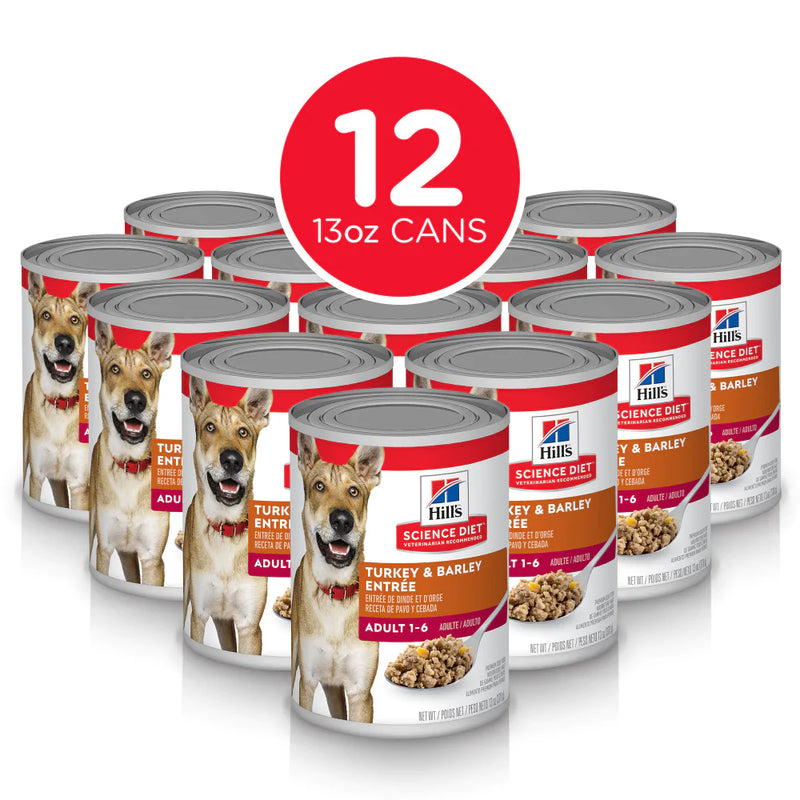 Hill's Science Diet Adult Gourmet Turkey & Barley Entree Canned Dog Food
