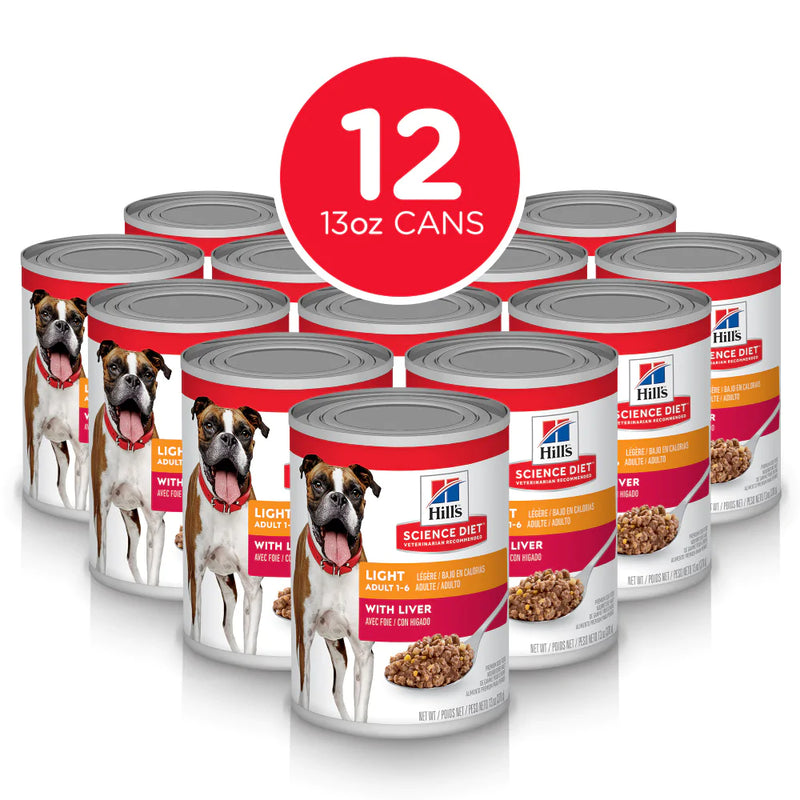 Hill's Science Diet Adult Light Liver Recipe Canned Dog Food