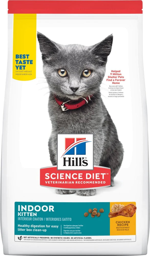 Hill's Science Diet Kitten Indoor Chicken Recipe Dry Cat Food