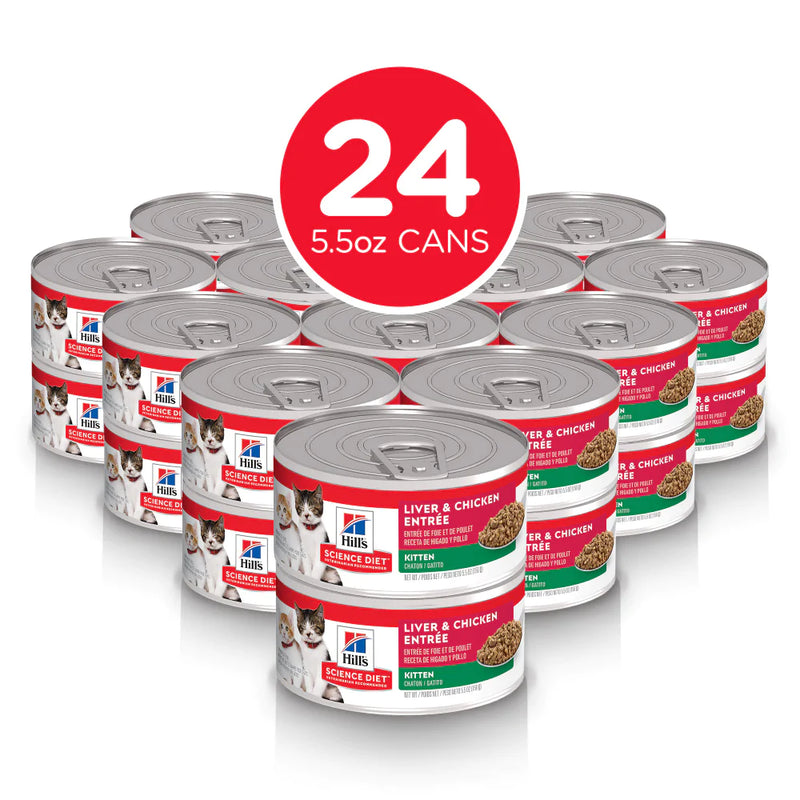 Hill's Science Diet Kitten Liver & Chicken Entree Canned Cat Food