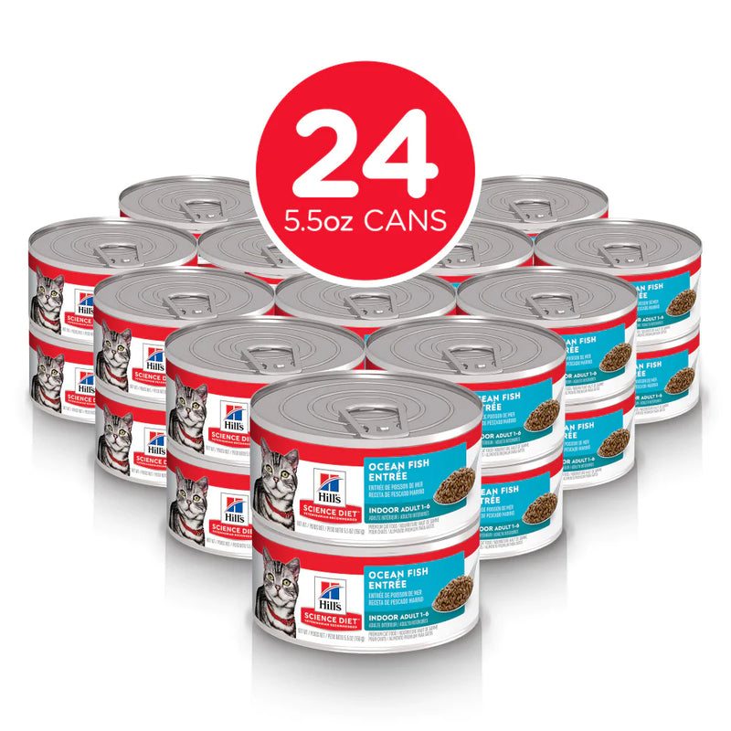 Hill's Science Diet Adult Indoor Ocean Fish Entree Canned Cat Food