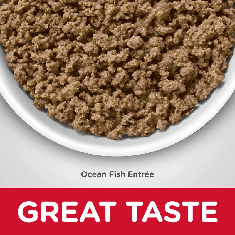 Hill's Science Diet Adult Hairball Control Ocean Fish Entree Minced Canned Cat Food