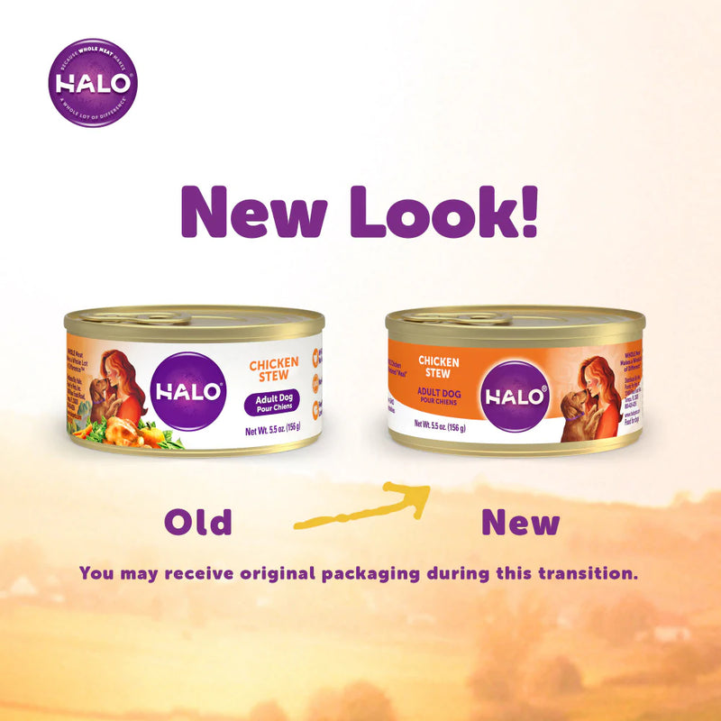Halo Holistic Adult Chicken Stew Canned Dog Food