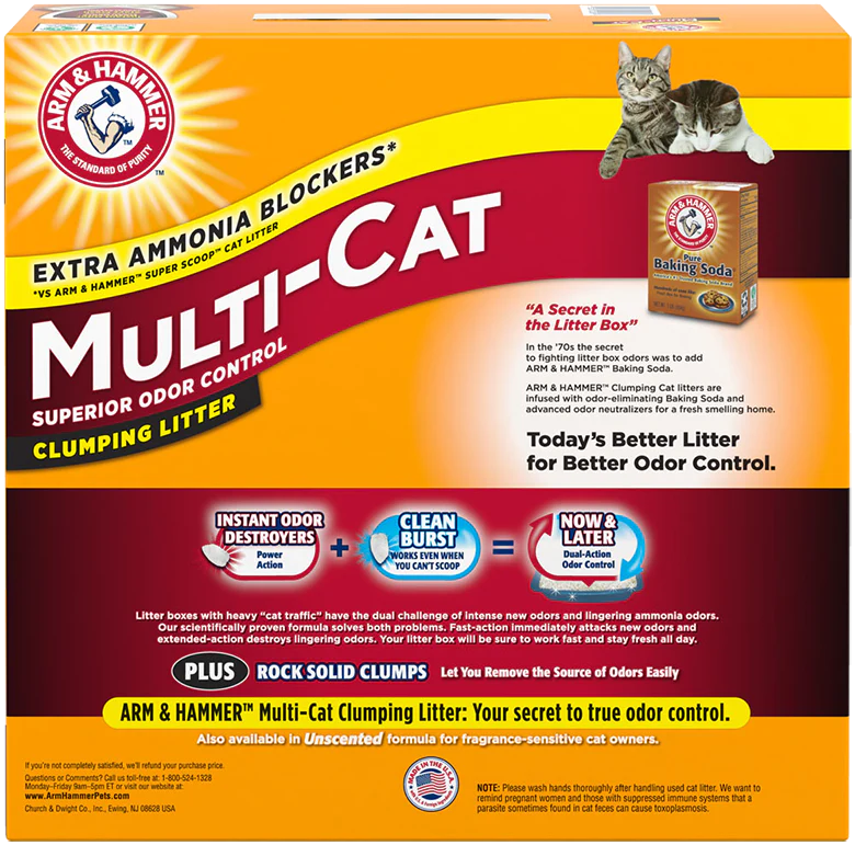 Arm & Hammer Multi-Cat Extra Strength Scented Clumping Litter
