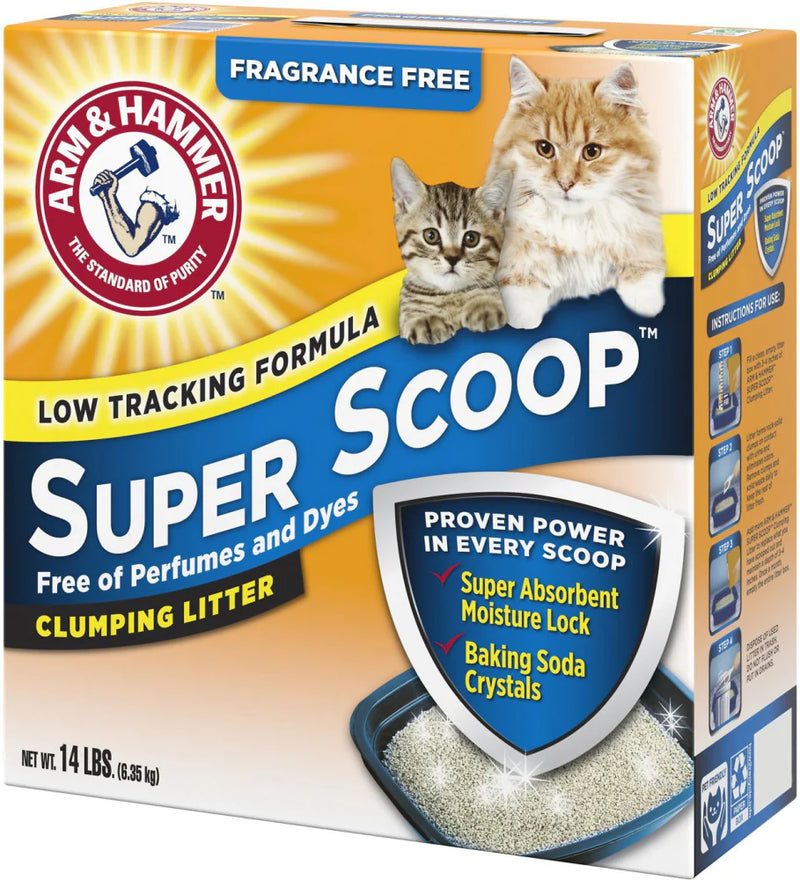 Arm & Hammer Super Scoop Unscented Clumping Litter
