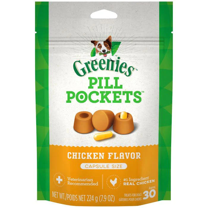 Greenies Pill Pockets Canine Chicken Flavor Dog Treats