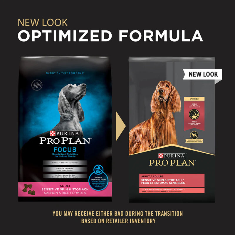 Purina Pro Plan Focus Sensitive Skin & Stomach Formula Salmon & Rice Formula Dry Dog Food