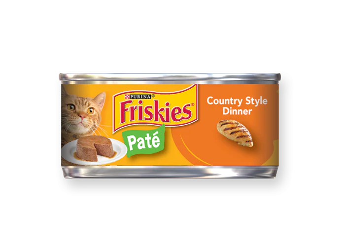 Friskies Pate Country Style Dinner Canned Cat Food