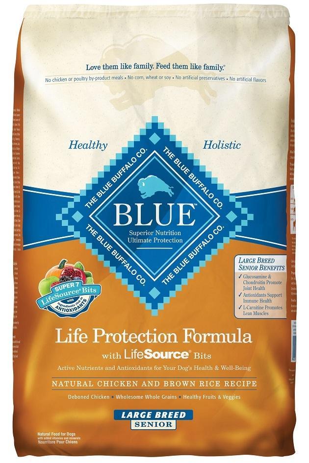 Blue Buffalo Life Protection Chicken & Brown Rice Recipe Large Breed Senior Dry Dog Food