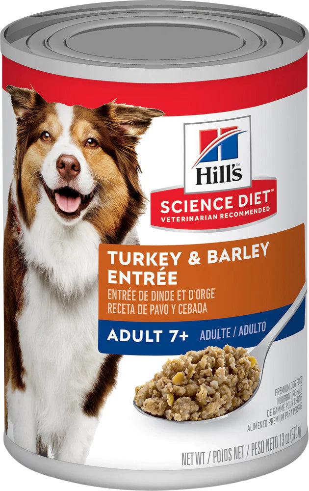 Hill's Science Diet Senior 7+ Gourmet Turkey & Barley Entree Canned Dog Food