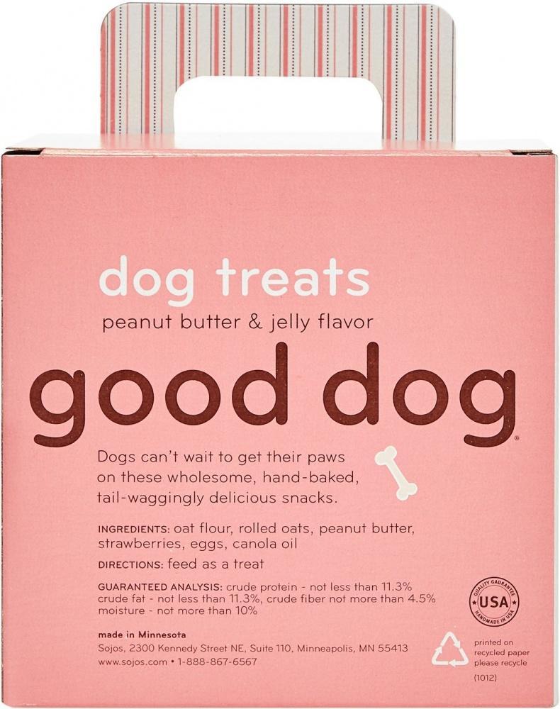 Sojos Good Dog Peanut Butter And Jelly Treats