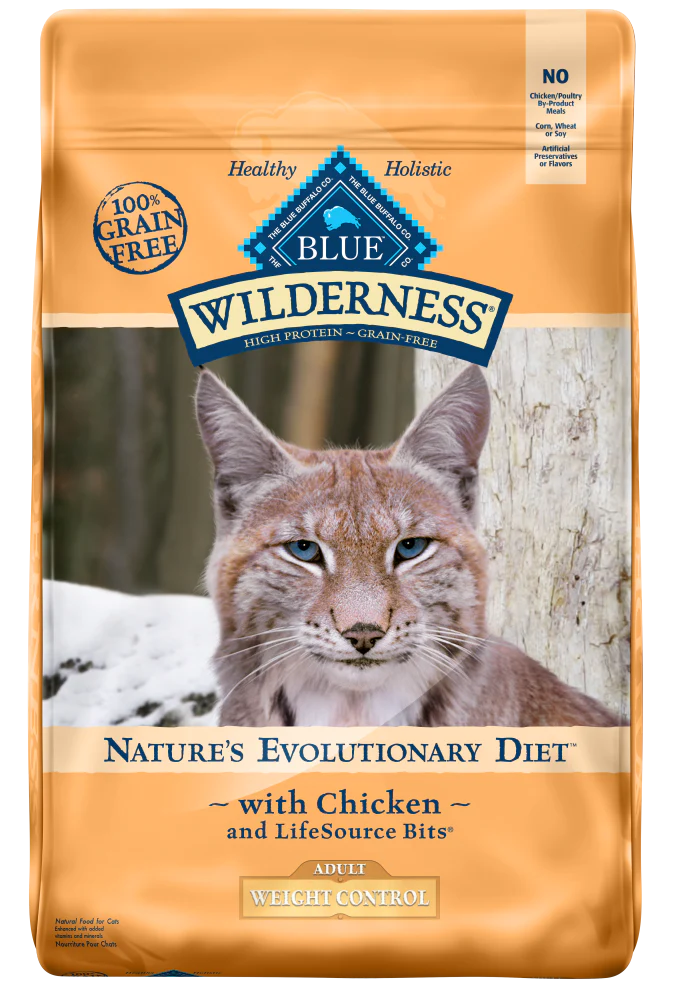 Blue Buffalo Wilderness Grain Free Weight Control Chicken Recipe  Dry Cat Food