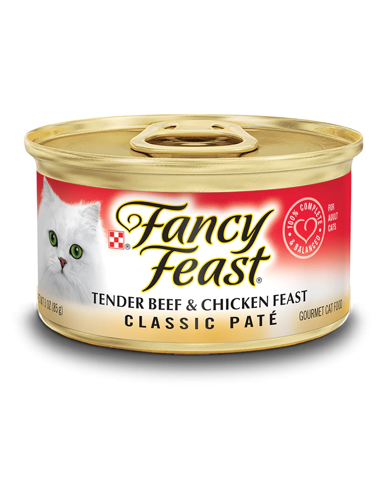 Fancy Feast Classic Tender Beef and Chicken Feast Canned Cat Food