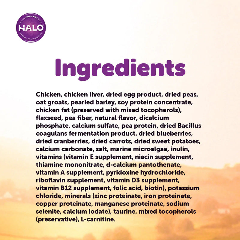 Halo Small Breed Holistic Chicken & Chicken Liver Recipe Dry Dog Food