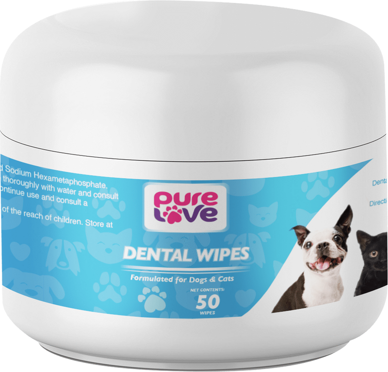 Pure Love Dental Wipes for Dogs and Cats