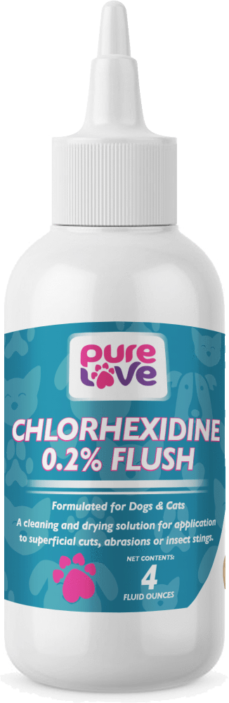 Pure Love Chlorhexidine Flush for Dogs and Cats