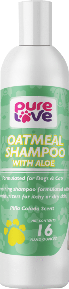 Pure Love Oatmeal Shampoo with Aloe for Dogs and Cats