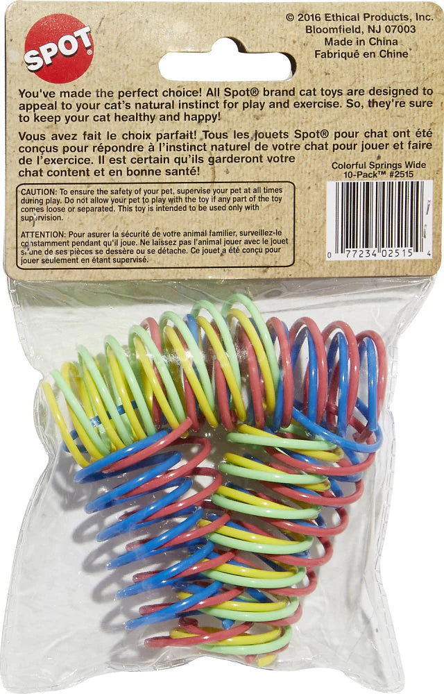 Ethical Pet Colorful Springs Wide Cat Toy