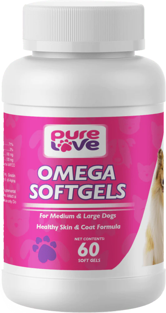 Pure Love Omega SoftGels for Medium and Large Dogs