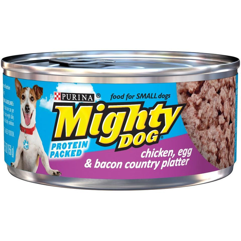 Purina Mighty Dog Chicken Egg and Bacon Canned Dog Food