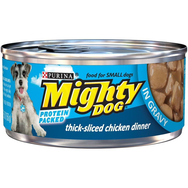 Purina Mighty Dog Thick-Sliced Chicken in Gravy Canned Dog Food