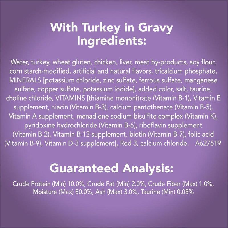 Friskies Tasty Treasures in Gravy Turkey & Liver Wet Cat Food