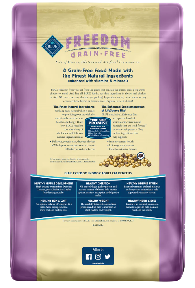 Blue Buffalo Freedom Grain Free Indoor Chicken Recipe Dry Cat Food