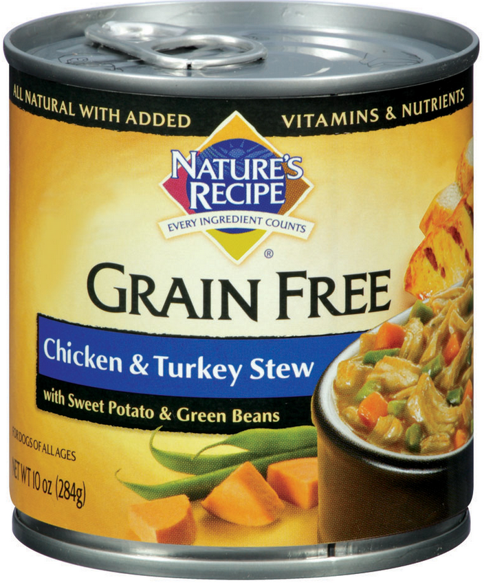 Nature's Recipe Grain Free Chicken and Turkey Stew Canned Dog Food