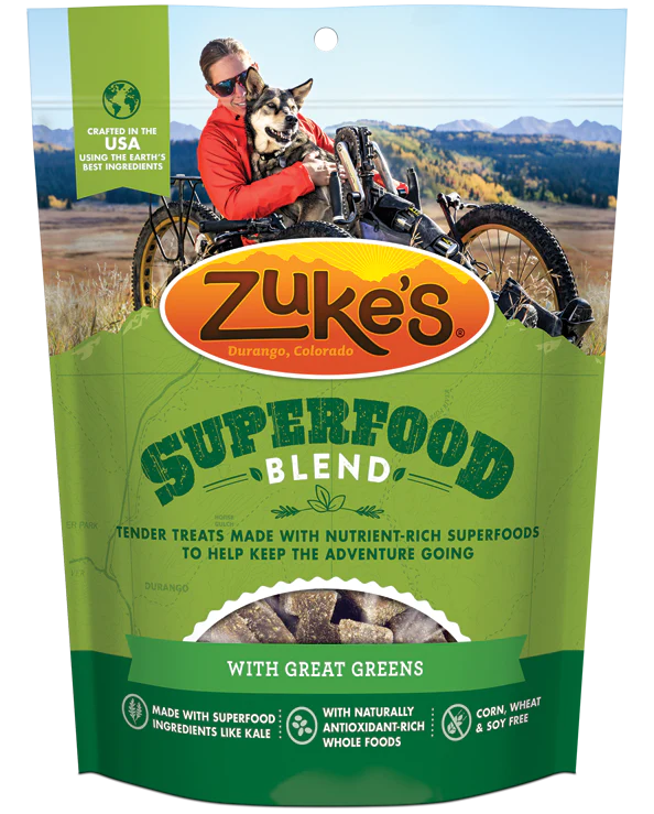 Zukes SuperFood Blend with Great Greens Dog Treats