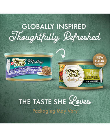 Fancy Feast Elegant Medleys White Meat Chicken Primavera Canned Cat Food