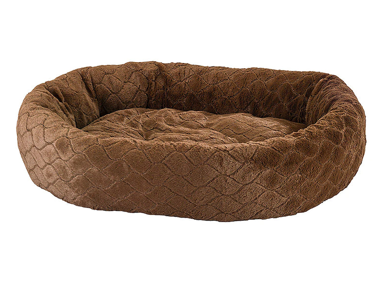 Sleep Zone Diamond Cut Lounger Dog Bed, 27 inch Chocolate